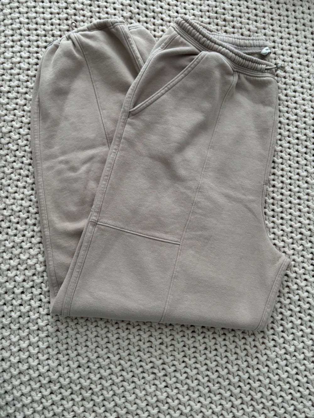 🤎 GUC Abercrombie & Fitch Tan Fleece Joggers - Picture 2 of 6
